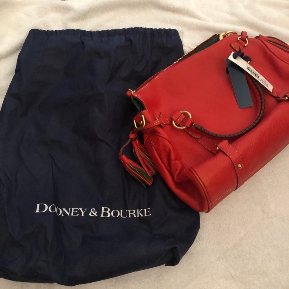 Dooney Burke Red Satchel Bag
